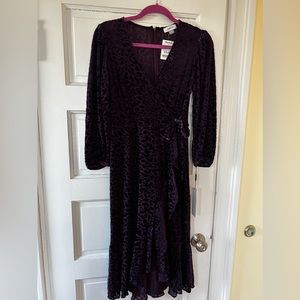 Calvin Klein Purple Velvet Dress Size 8